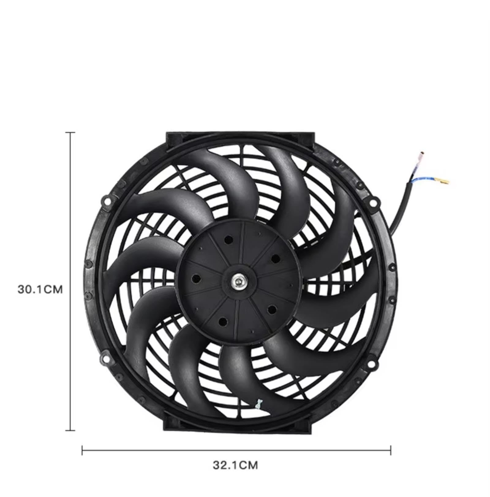 Ventilador Radiador Del Coche Ventilador Alta Potencia De 12 "y 80 Vatios