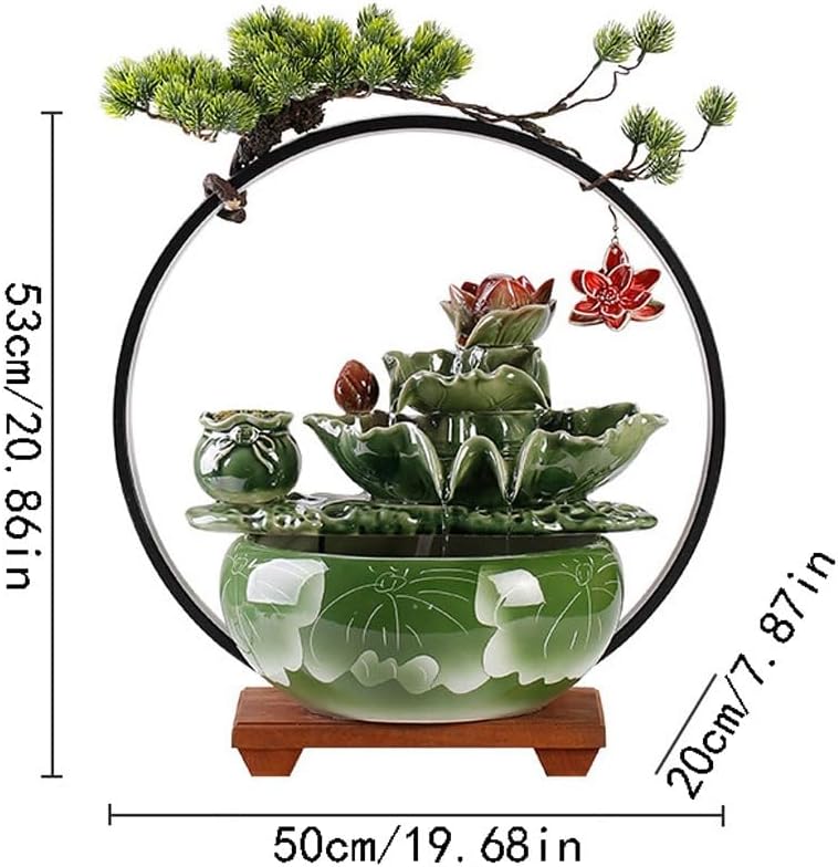 Indoor Fountain Tabletop Fountains Chinese Style Water Ornaments Office Creative Desktop Fountain Ornaments Living Room Porch Decorative Fountain Tabletop Fountain