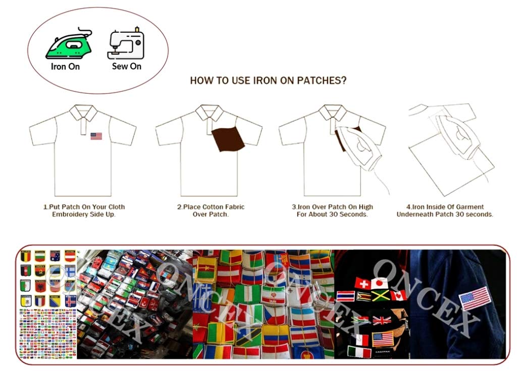 Parche Bordado De La Bandera De República Dominicana, Gancho De Bucle Para Coser En El Hombro