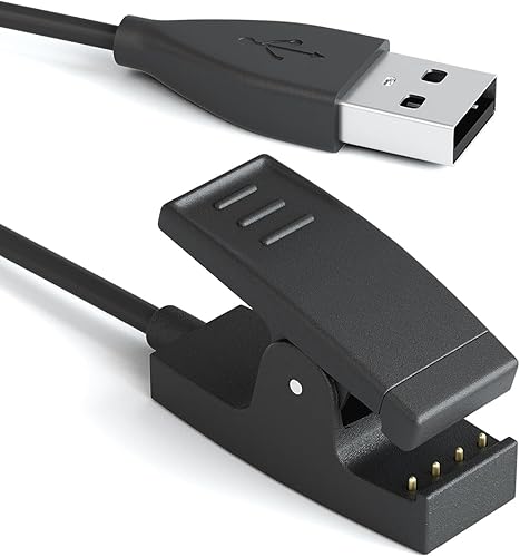 Clip de carga compatible con Garmin Approach S20G10 GPS Golf Watch y Vivomove HRLilyForerunner 230 235 630 30 35 35J 645 735xt reloj USB