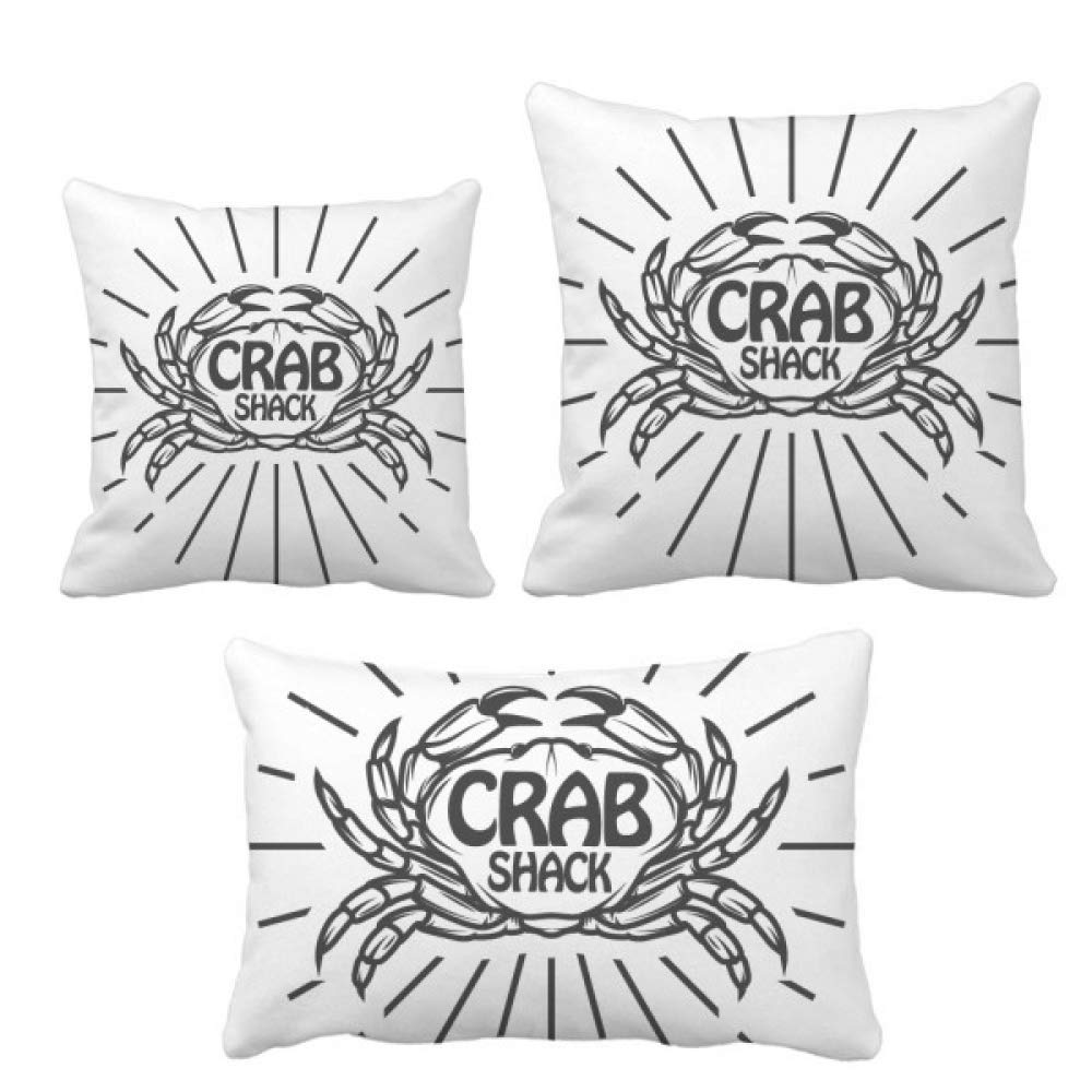 Coussin crabe croquis marin motif radial haut de gamme pour canapé