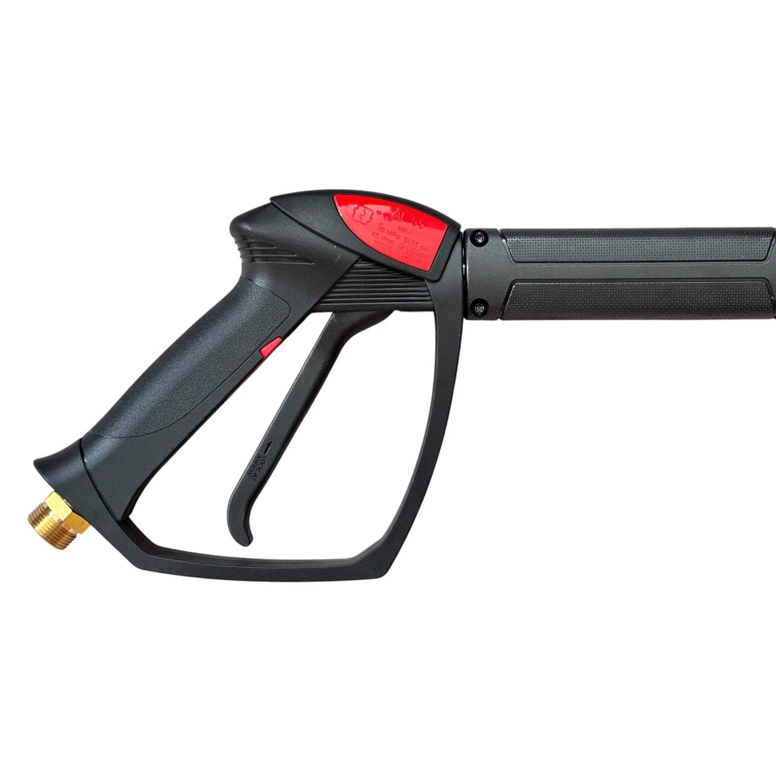 M&M Smartek pistola M22 AG + lanza deshierbe 90 cm, 350 bar | Pistola de alta presión para agua fría o caliente según modelo; comprobar conexión, caudal, presión y equipo antes de usar.