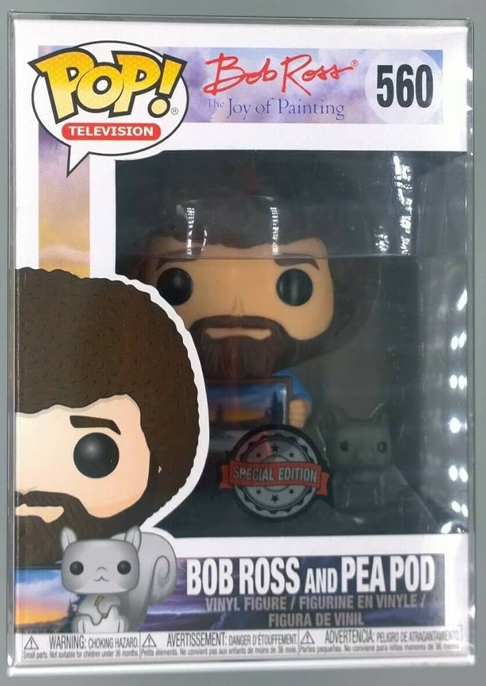 Amazon.com: Funko Pop Television Bob Ross and Pea Pod Joy of