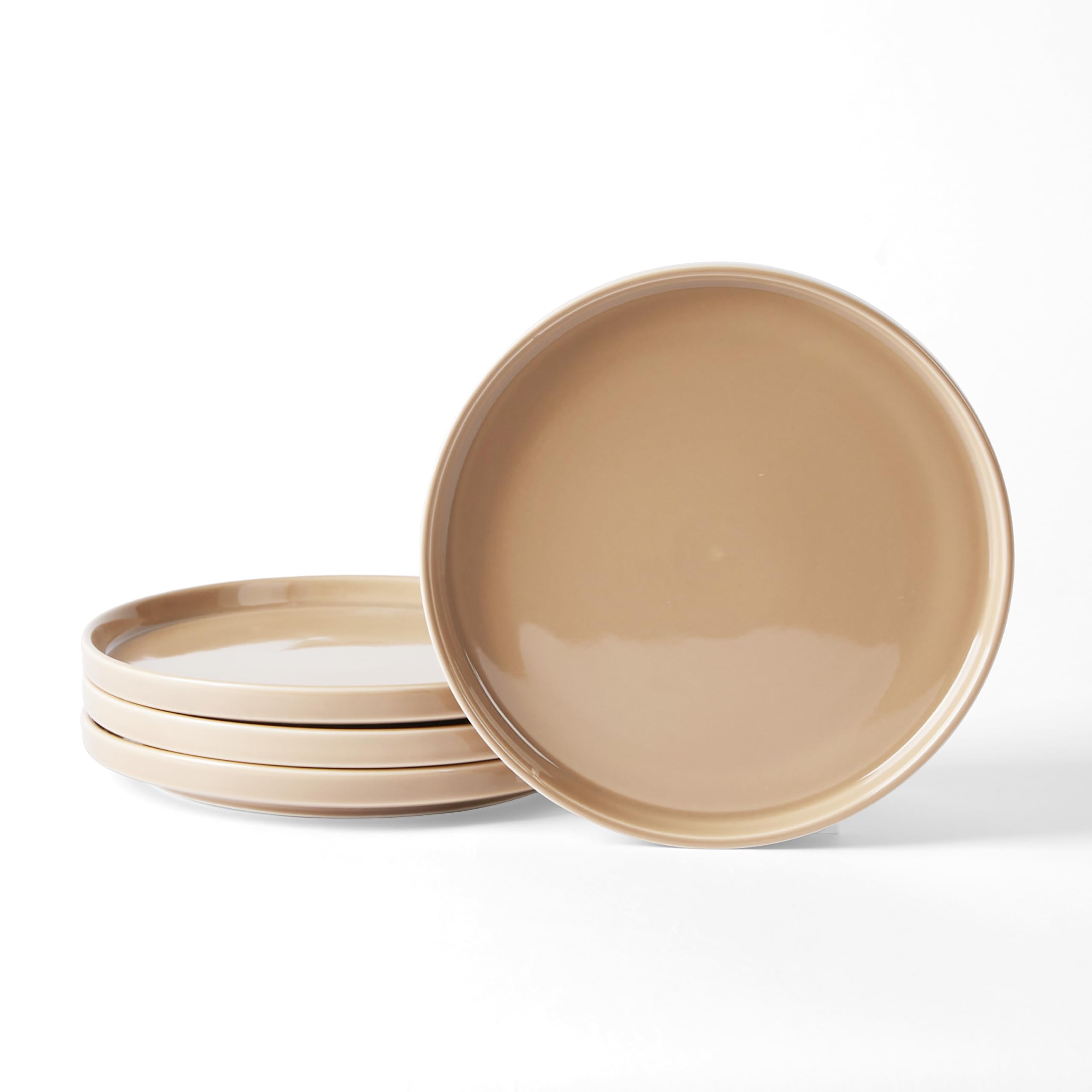 Jiwoo Geschirrset für 6 Personen, 18-teiliges Tafelservice aus modernem Bone China, Modernes Geschirr Set mit 6 Speisetellern, 6 Desserttellern und 6 Müslischalen