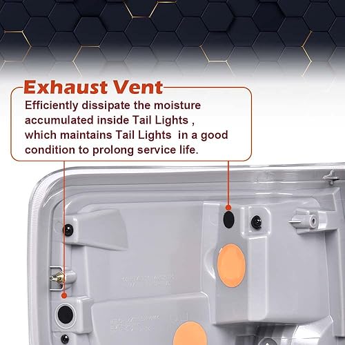 Miniatura 6 de PIT66 Luces traseras, compatibles con Ford F150 2009 2010 2011 2012 2013 2014 Ford F150 lámpara trasera del lado del conductor y del pasajero,