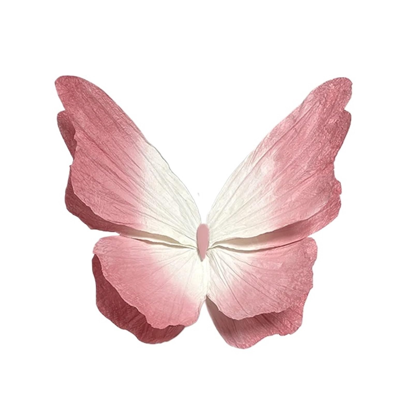 Riesige Schmetterlingsdekoration aus Papier | Künstliche Papierblume, großer Schmetterling for Hochzeitshintergrund, Party, Bühne, Fenster-Display-Layout(Dark pink,40cm)