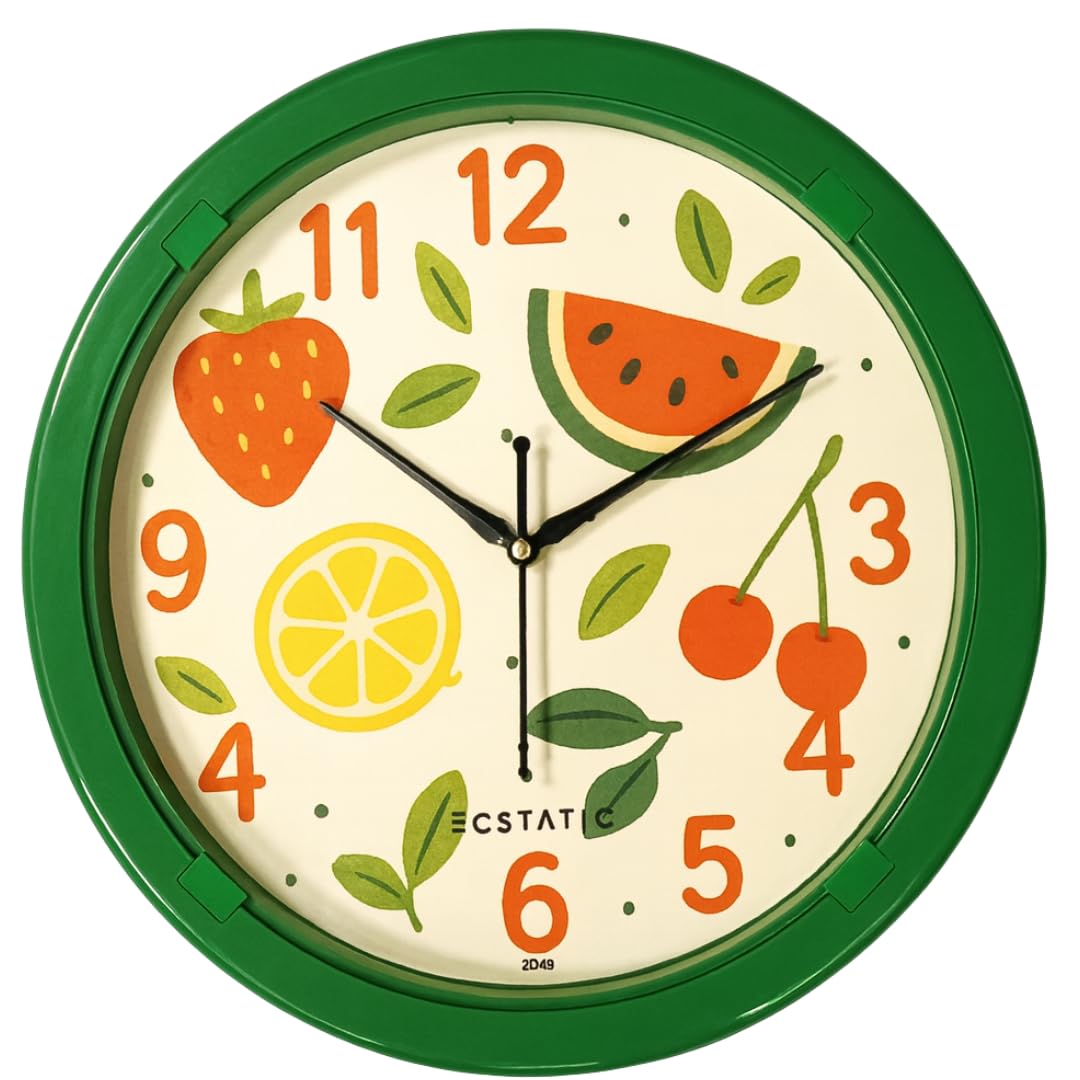 ECSTATIC Wall Clock | Analog | Kids Room | Preschool | Playschool | Study Room | Office Room | Home | Kitchen | Bedroom | Birthday Gift | Stylish | Kids Friendly Clock-image-4