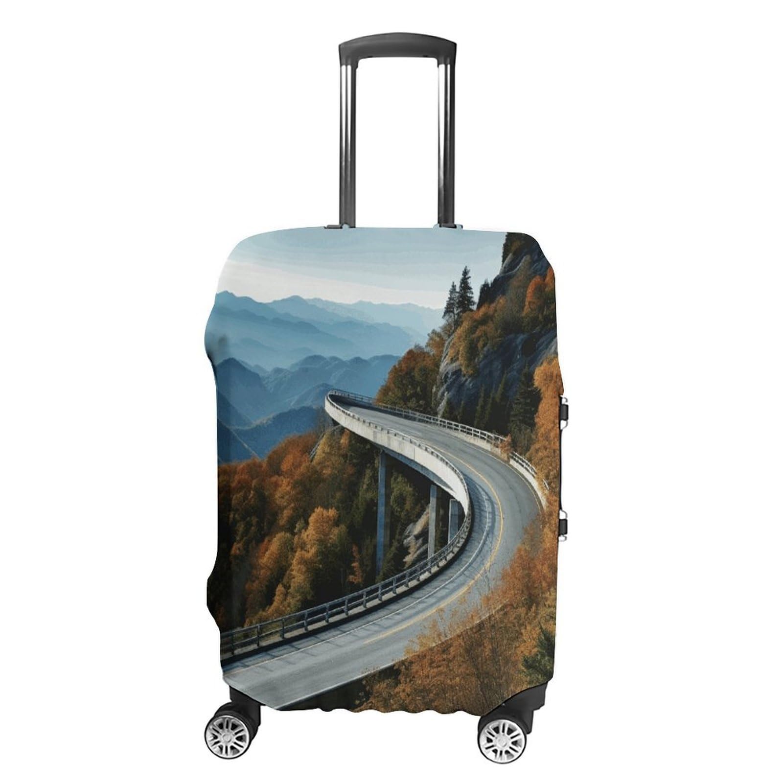 Housse de bagage Parkway Road blanche L en polyester élastique lavable - 8