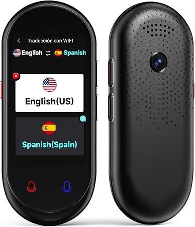 Language Translator Device, Portable Translator No WiFi Needed, Offline Voice Photo Translation, 150 Languages Supported, High Accuracy VORMOR Translator for Travel Business Learning (Black)