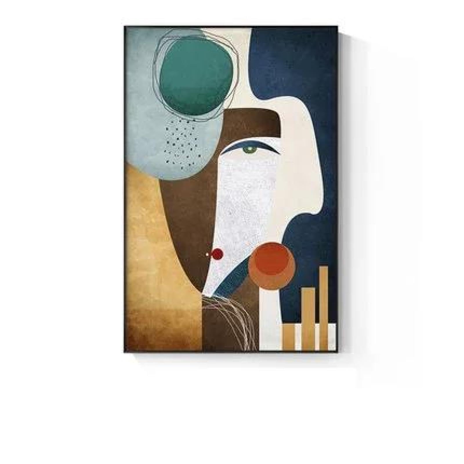 Yocheng Impressionist Color Line Woman Art Canvas Painting Abstract Poster Prints Wall Art Picture For Living Room Home Decor 50x70cm No Frame