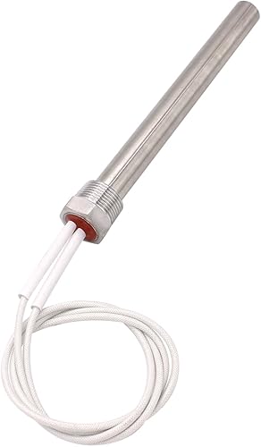 Miniatura 10 de DERNORD Calentador de cartucho de inmersión 120 V 500 W Hot Rod Elemento de calefacción de repuesto rosca de 12 pulgada (120 V 500 W)