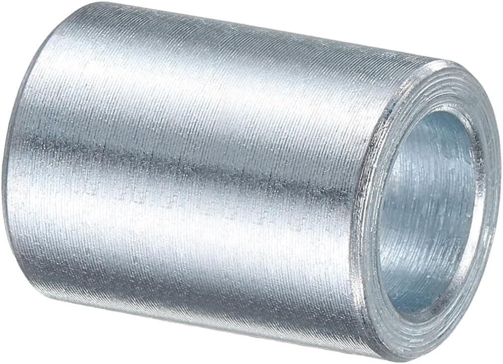 uxcell 25 Pcs Galvanized Steel Spacer 1/2" Bore x 3/4" OD x 1" Length, Unthreaded Standoff Bushing Plain Finish, Round Metal Spacer Fits M12 Screws Bolts