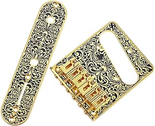 SUPVOX 1 Conjunto De Guitarra Ponte Guitarra Preta Guitarra Elétrica Ponte Arremate Rolo Sela Ponte Arremate Guitarra Banqiao Dourado