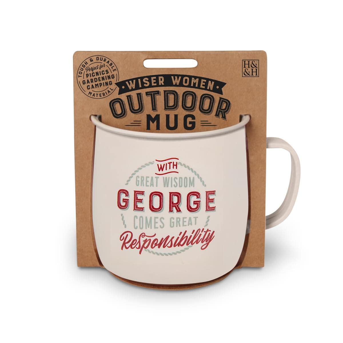 History & Heraldry Personalised Outdoor Mug (George)