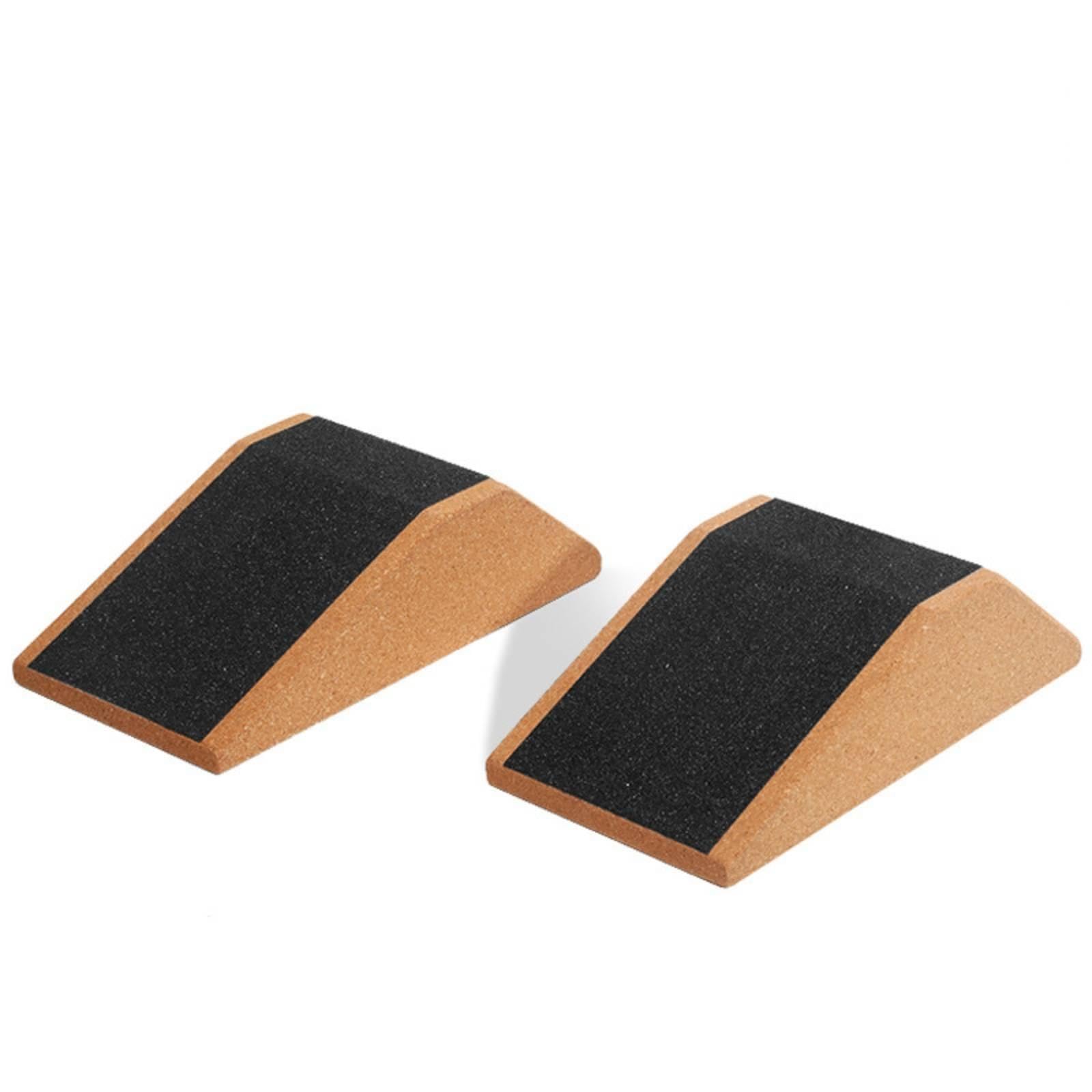 Squat Wedge Block with Carry Bag Angled Squat Wedge Low-Profile Cork Block with Storage Bag for Athletes, Squats, Home Gym, Mobility Training Sandpaper W Storage-image-14