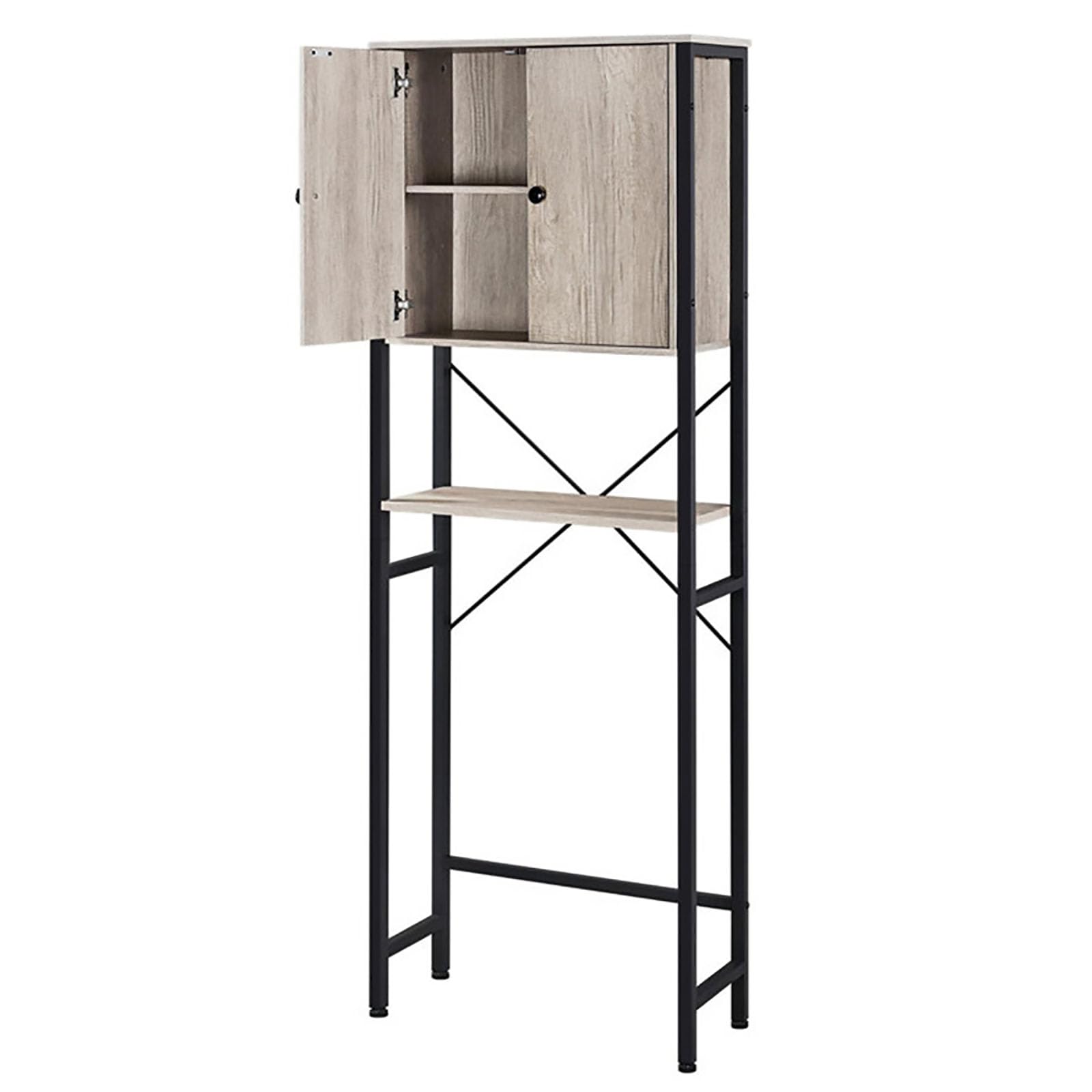 Meuble de rangement toilette pour organiser une petite salle de bain moderne et ordonnée
