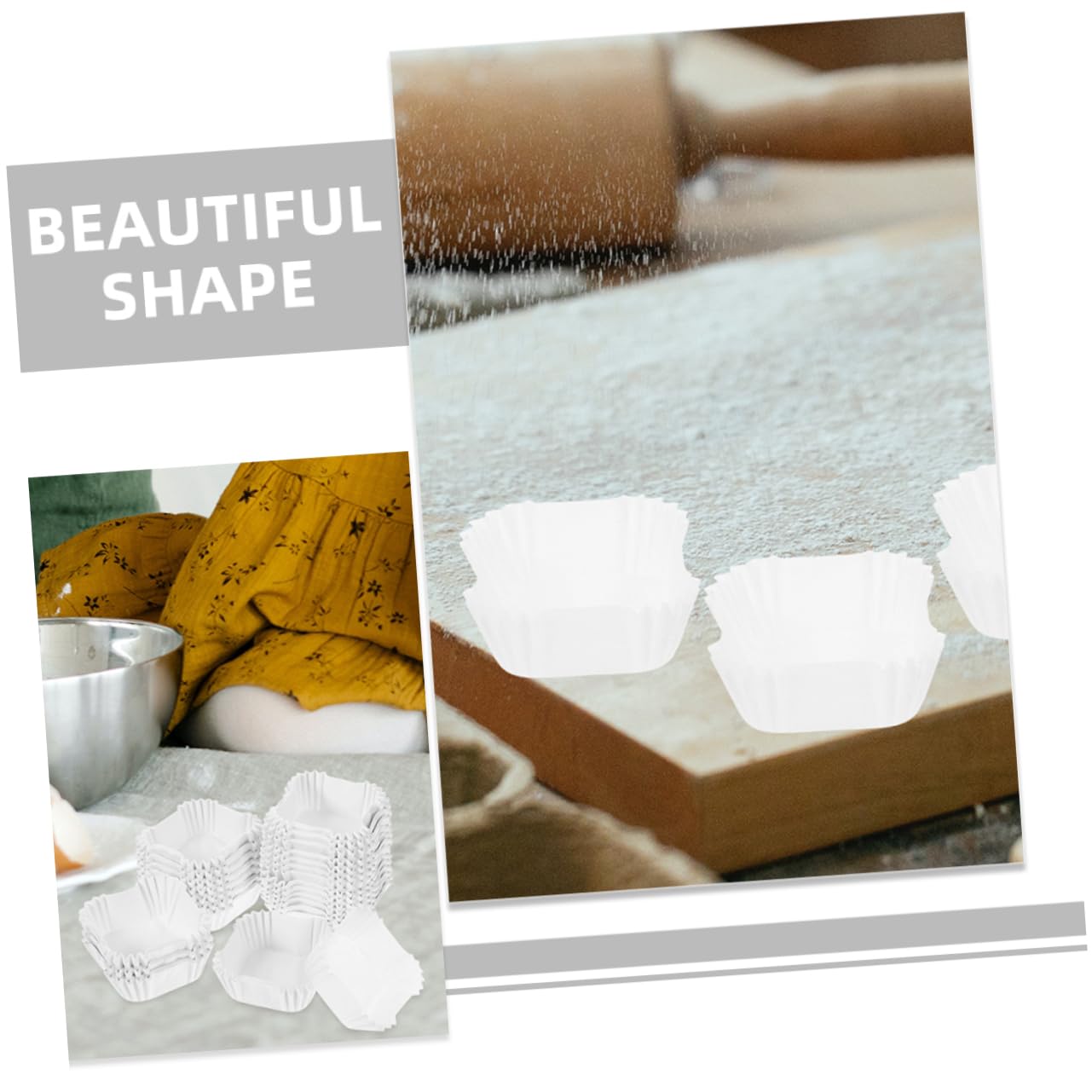 LABRIMP Pirottini Forma Elegante per Cupcake di Carta 2000 Pezzi Resistenti e Antiolio per Feste di Compleanno e Ristoranti