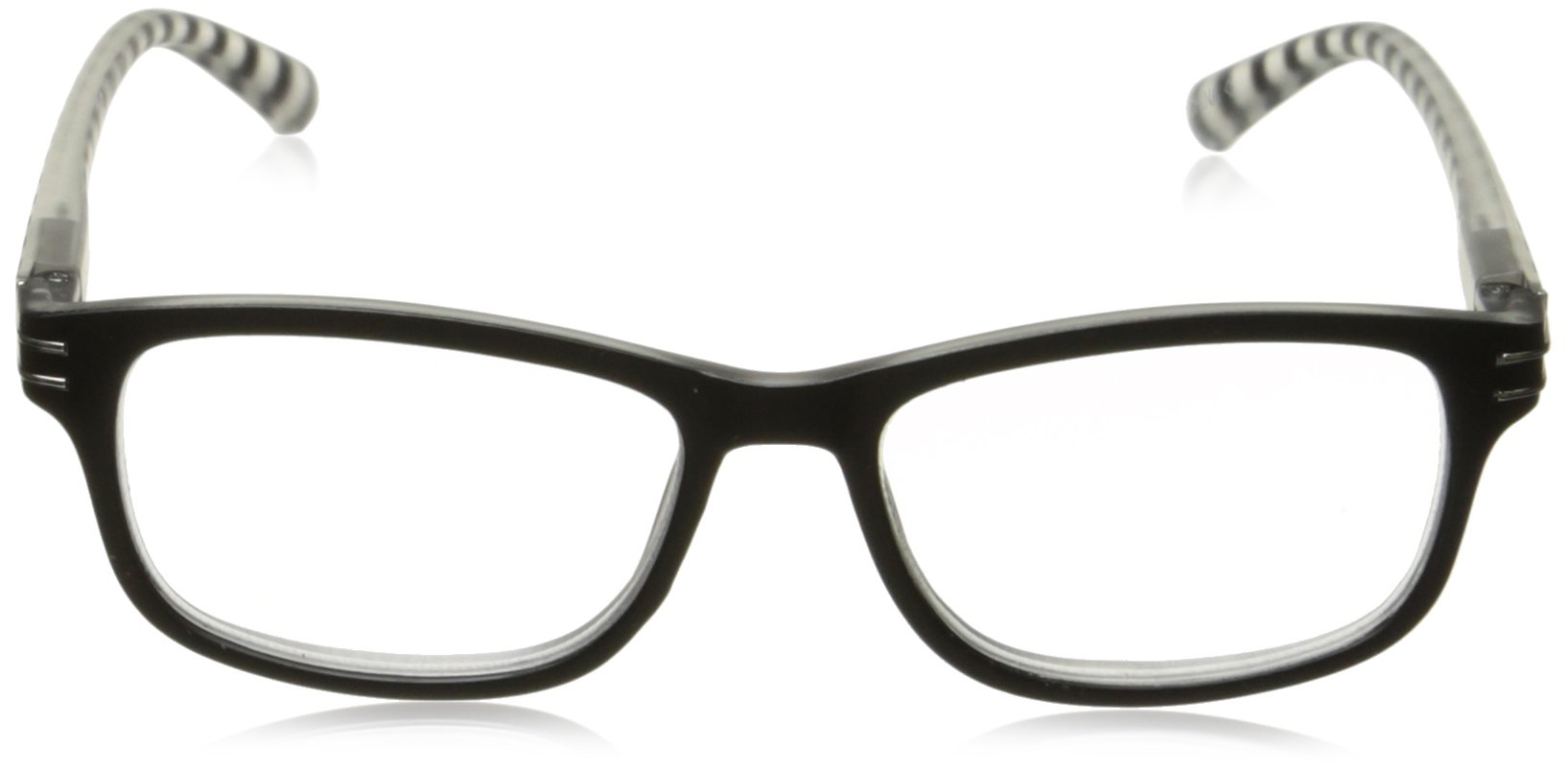 Sight Station womens Evelyn Reading Glasses, Black/White, 52 mm US