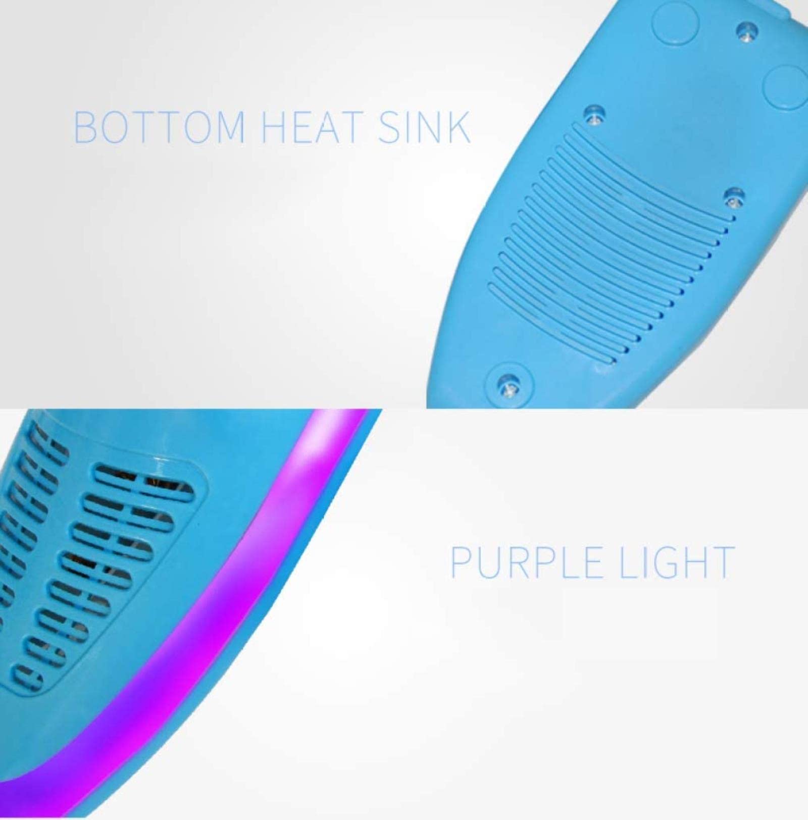 Sèche-Chaussures/sèche-Chaussures déshumidificateur de Chaussures élimine l'humidité, pour Chaussures de Ski, de vélo, de Golf et de Moto, Bleu (Bleu) (Rose)