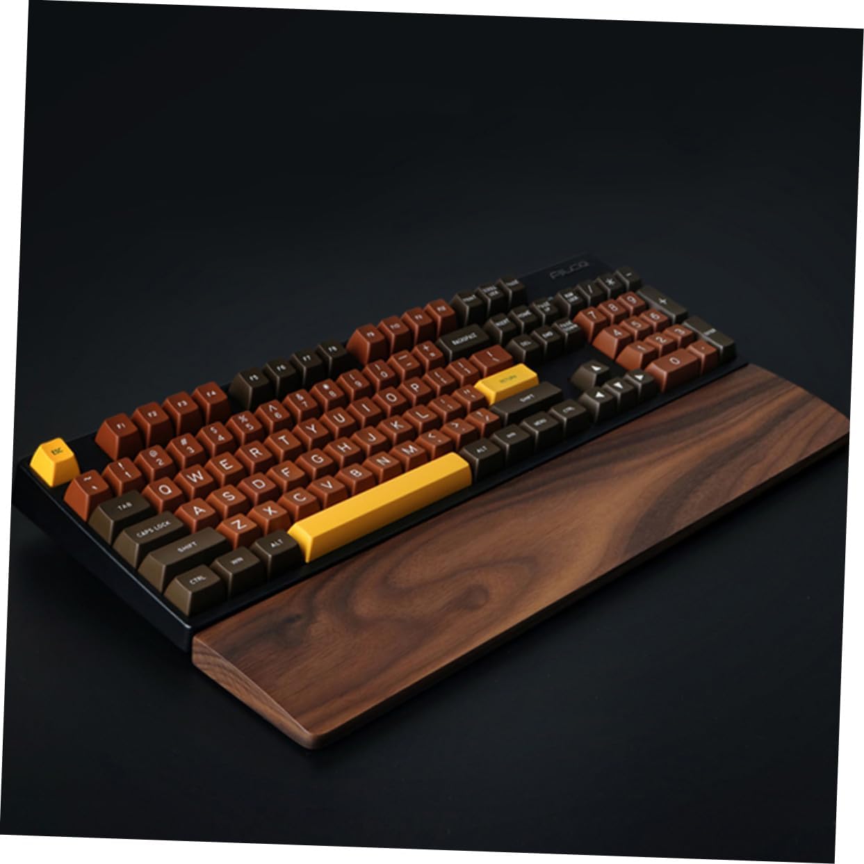 Keyboard Wrist Rest Pad Walnut Solid Timber Ergonomic Wrist Support for Computer Typing Office Gaming Relief