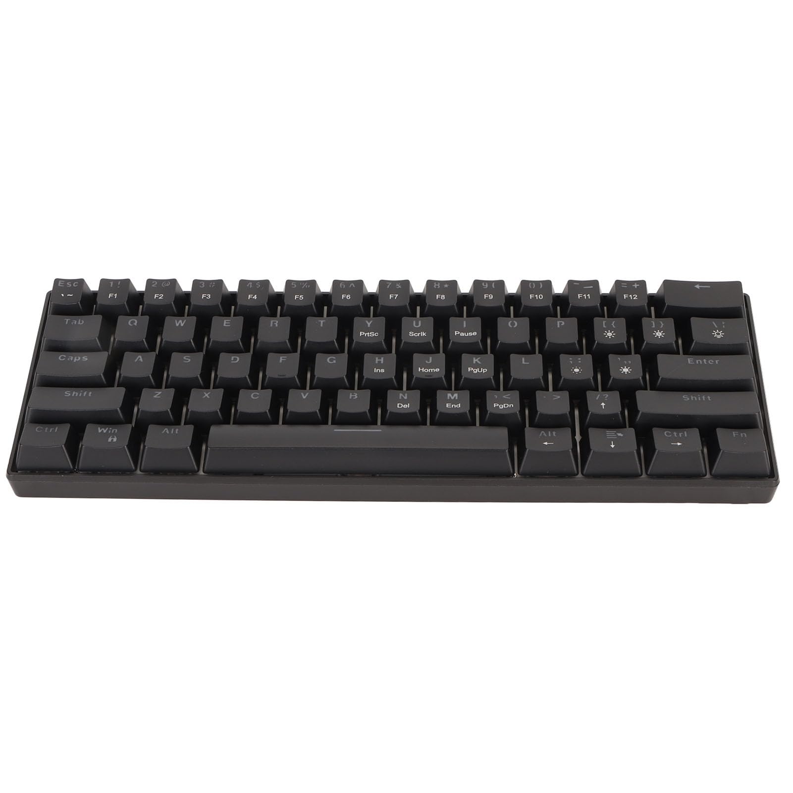 Generic Ergonomiczna Przewodowa Mechaniczna Klawiatura do Gier w 60% z Podświetlanymi Klawiszami dla Graczy i Maszynistek (Przełącznik koloru czarnego i niebieskiego)