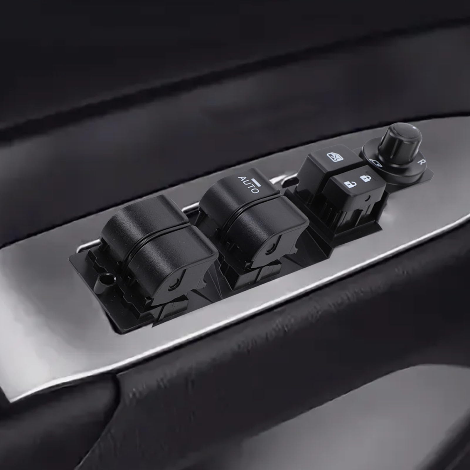 Domary Front Driver Side Window Control Switch in Black ABS Material for