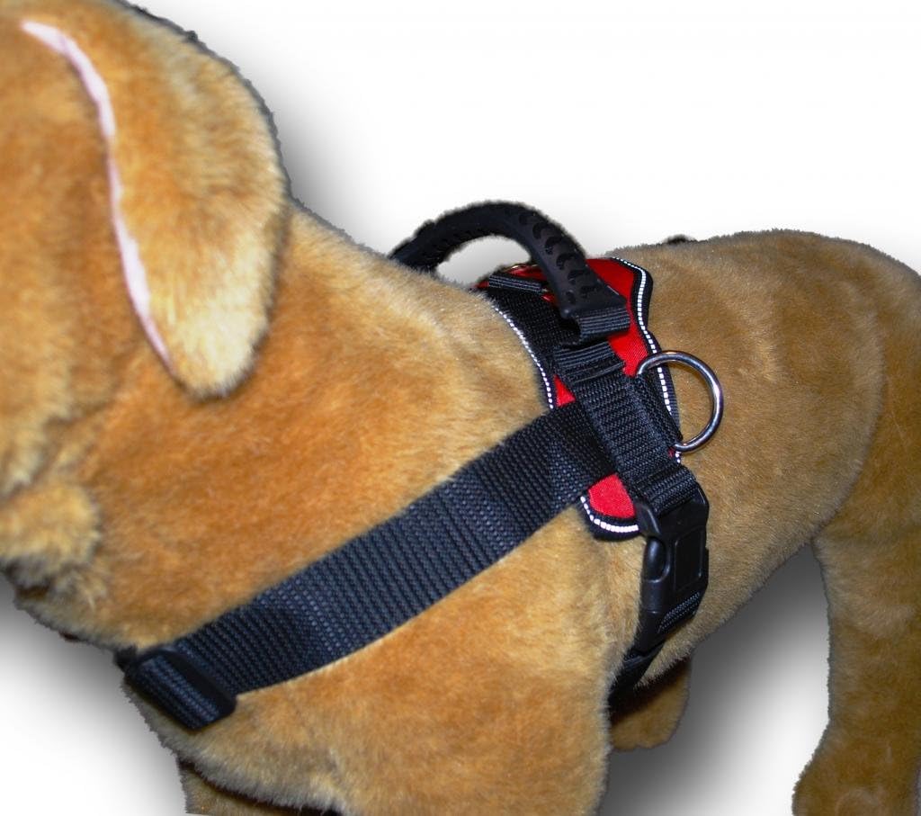 Red Nylon Dog Harness Multipurpose Service Pulling Sport Professional Training Walking Pit Bull Lab for all breeds all sizes variety of colors
