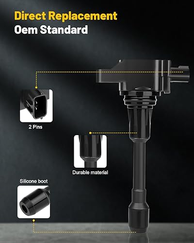 Vista 31 de OCPTY Juego de 4 bobinas de encendido compatibles con OE: UF604 C1685 apto para Mazda 3 para Mazda 5 2008-2015