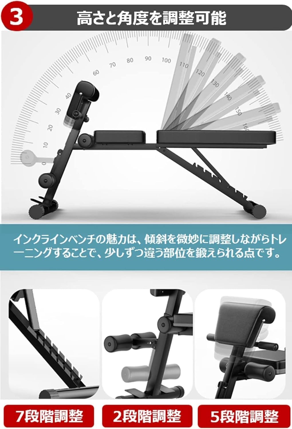 Amazon.co.jp: トレーニングベンチ マルチシットアップベンチ 折り畳み
