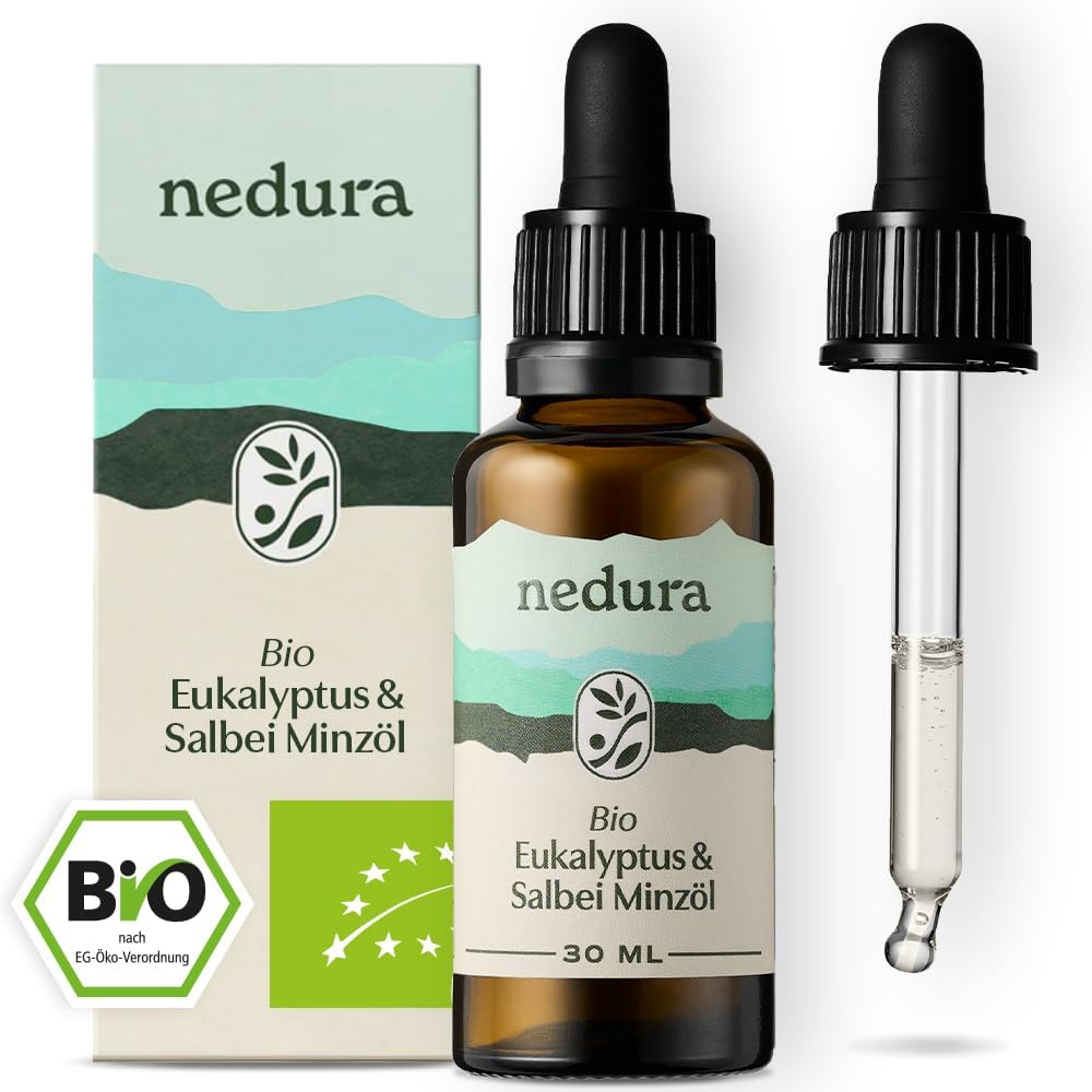 nedura Organic⁣ Fresh Breeze ⁢Duftblend Eukalyptus Salbei Minze 30 ml
