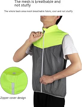 Reflective Vest, Reflective Safety Vest, Breathable Traffic Vest, Reflective Safety Work Vest for Men and Women, Construction Vest with Reflective Stripes