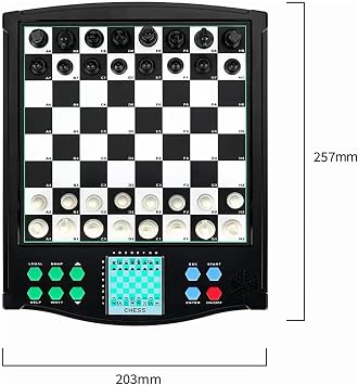 Interactive Electronic Chess Game, Electronic Chess Board, with Smart Display, 30+ Levels of Difficulty, No Network Required, for Two-Player Games and Family Games