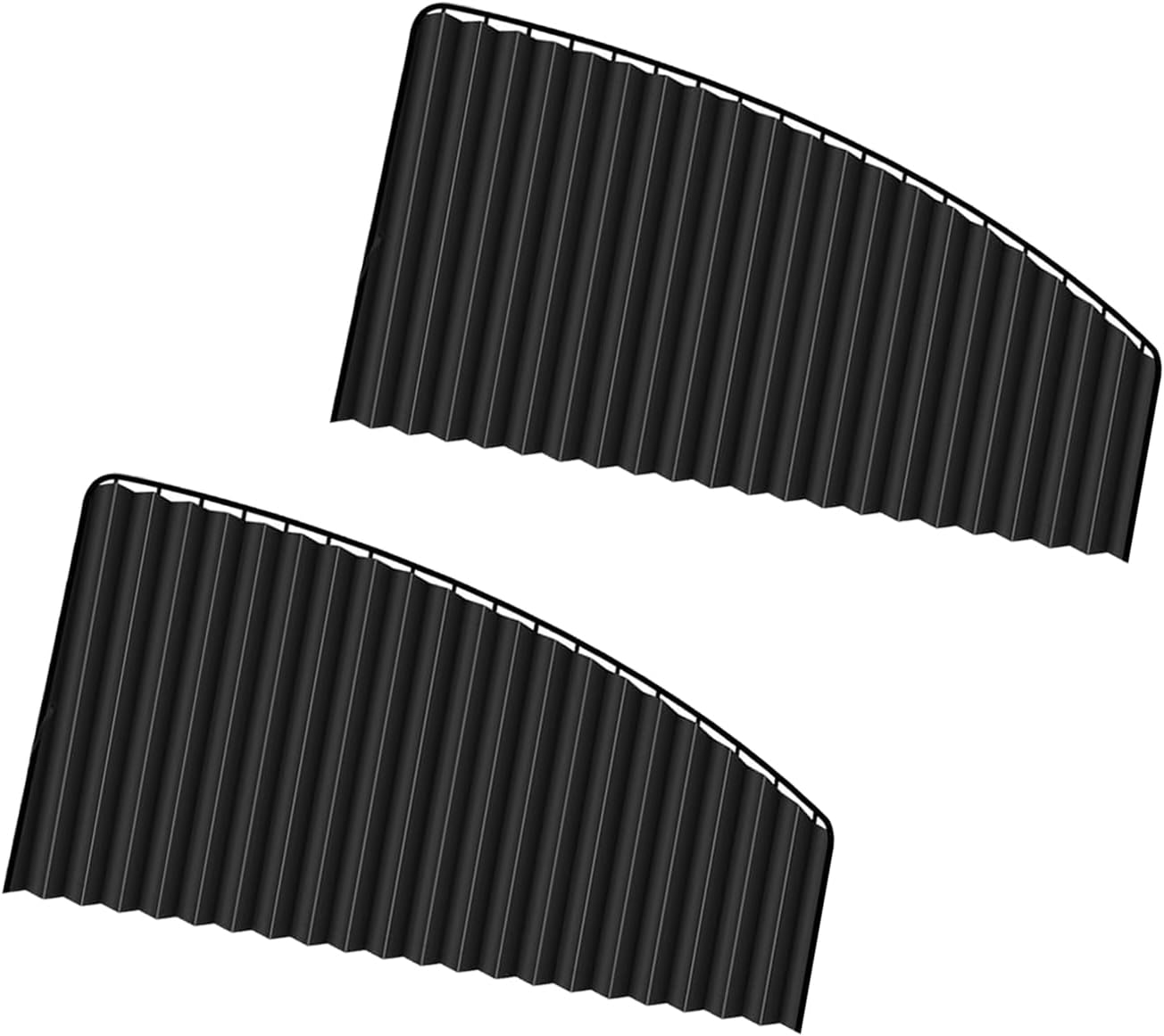 2 PCS Car Window Shades, Retractable Car Side Window Sun Shade, Summer Sun Blocker Automotive Privacy Curtains, Fit for Front Side Windows (Black) 2 PCS # Black # Front Black