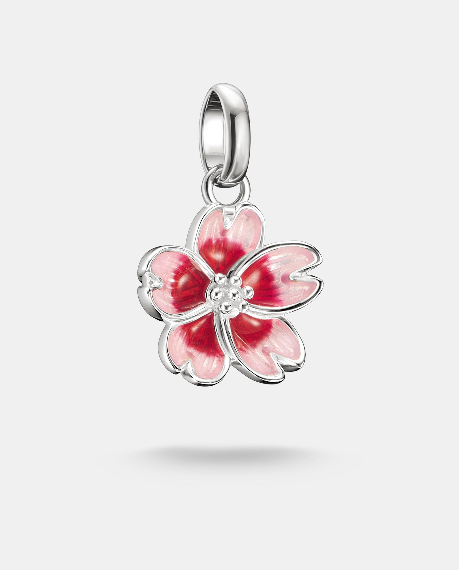 THOMAS SABO Connect CC1343-007-9 Breloque en argent sterling 925 Motif fleur de cerisier
