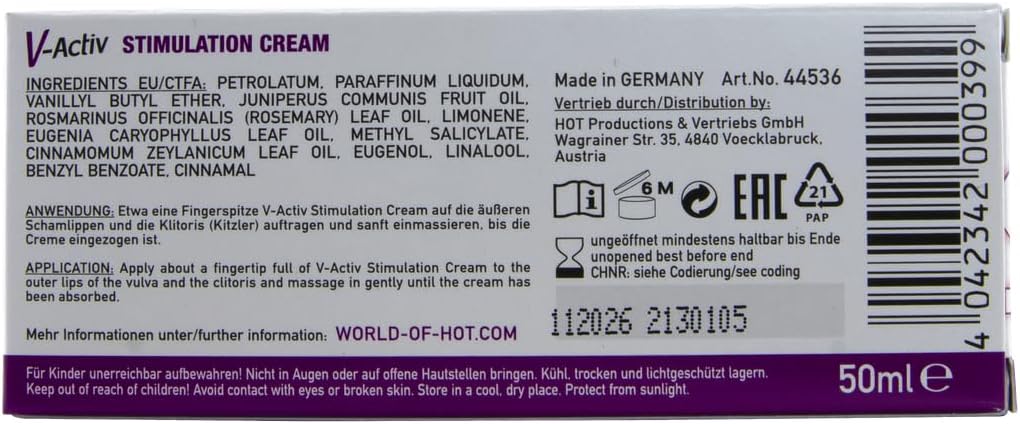 HOT V-Activ Stimulation Cream 50 ml - 44536