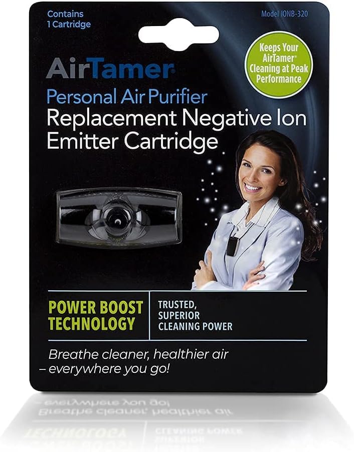 Advanced Personal Air Purifier Replacement Negative Ion Emitter Covers - Made for AirTamer Model A320 (Black)