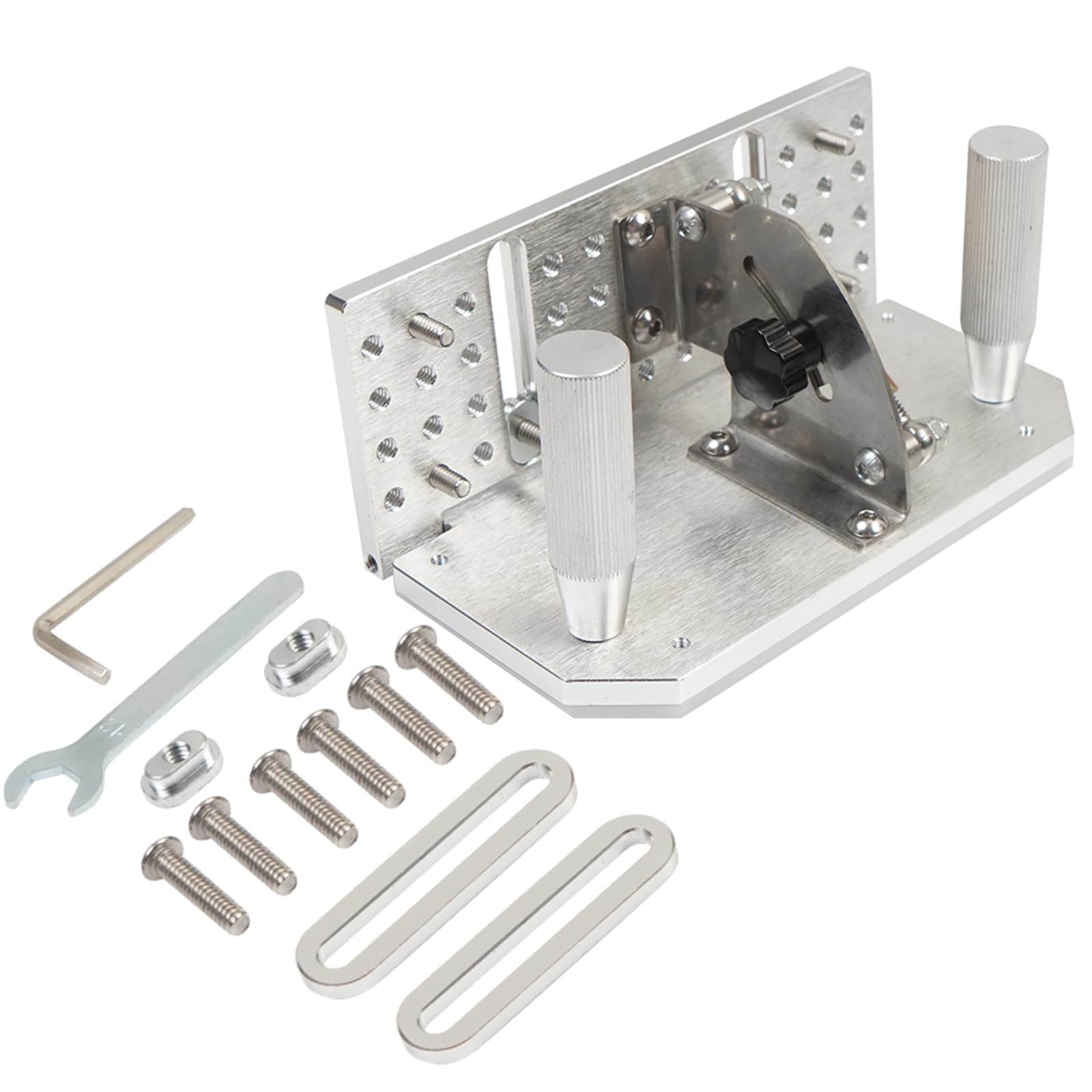 Afilador cortador de banda para lijadora de banda, cortador para hacer guía de molienda en ángulo, amoladora de doble placa de prensado, plantilla de molienda de aluminio para lijadoras