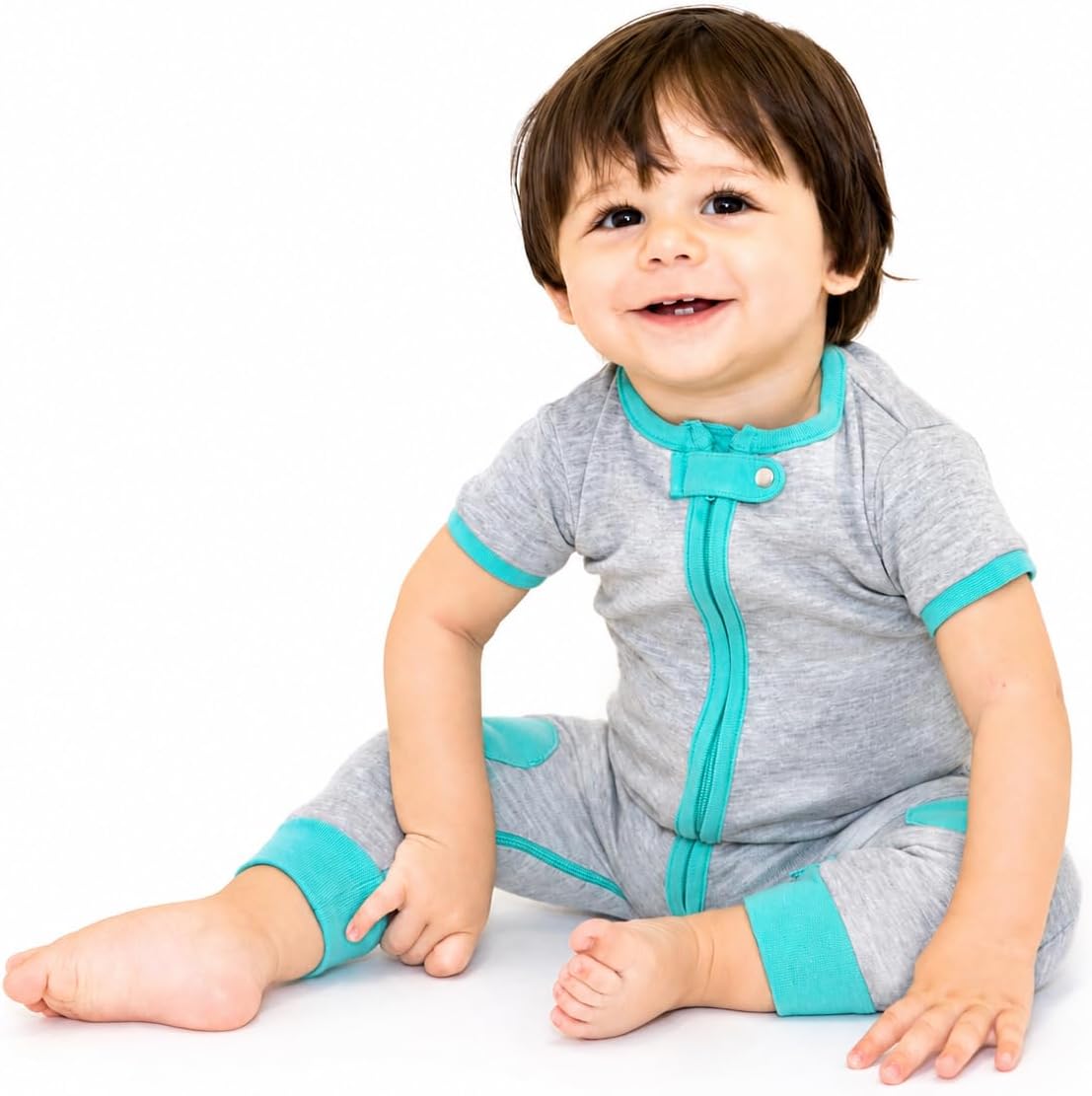 Baby Deedee Short Sleeve 1 Piece Footless Romper Pajama