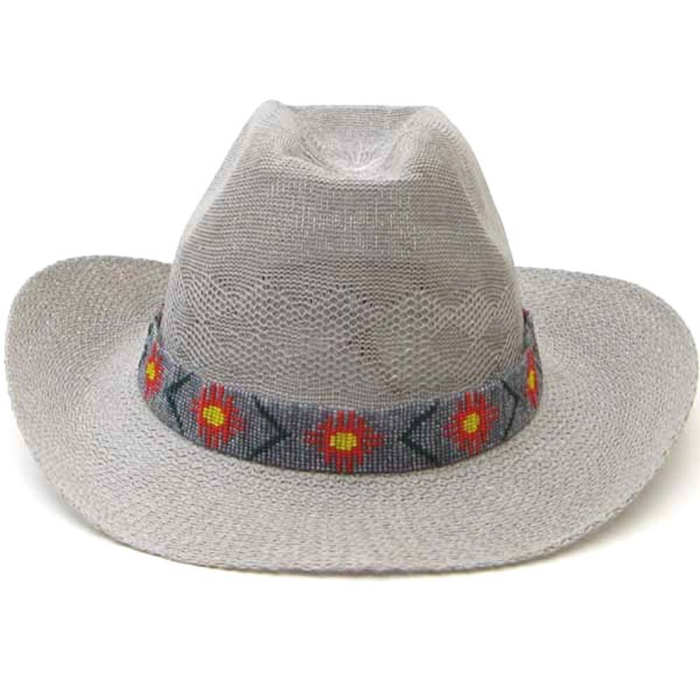La Vivia Handmade Beaded Indian Jewelry Sun Symbol Bead Work Beaded Belt HAT Band Leather H-19-SB-5
