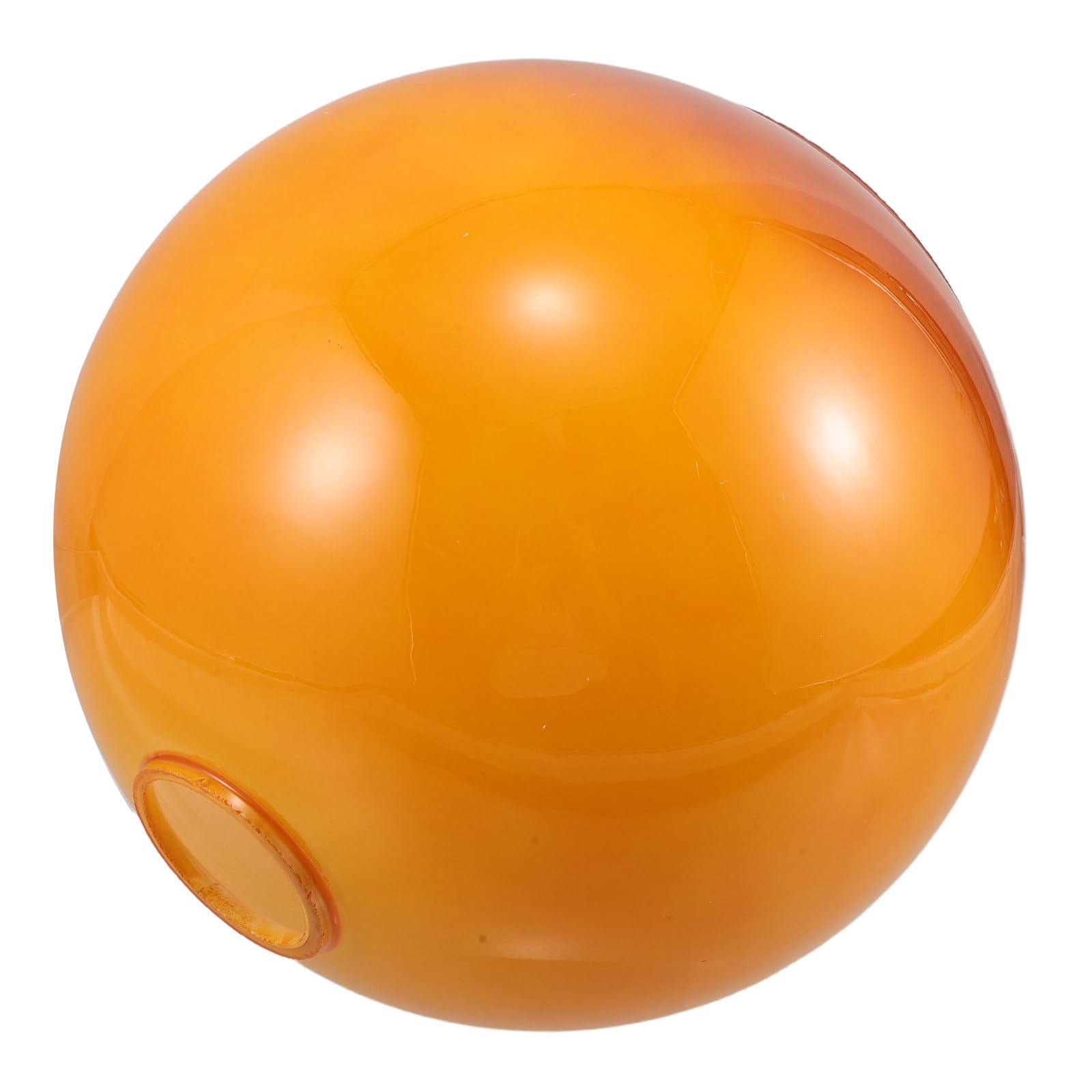 Pantalla de Lámpara de Cristal Redonda E27 Amarilla de 20 CM
