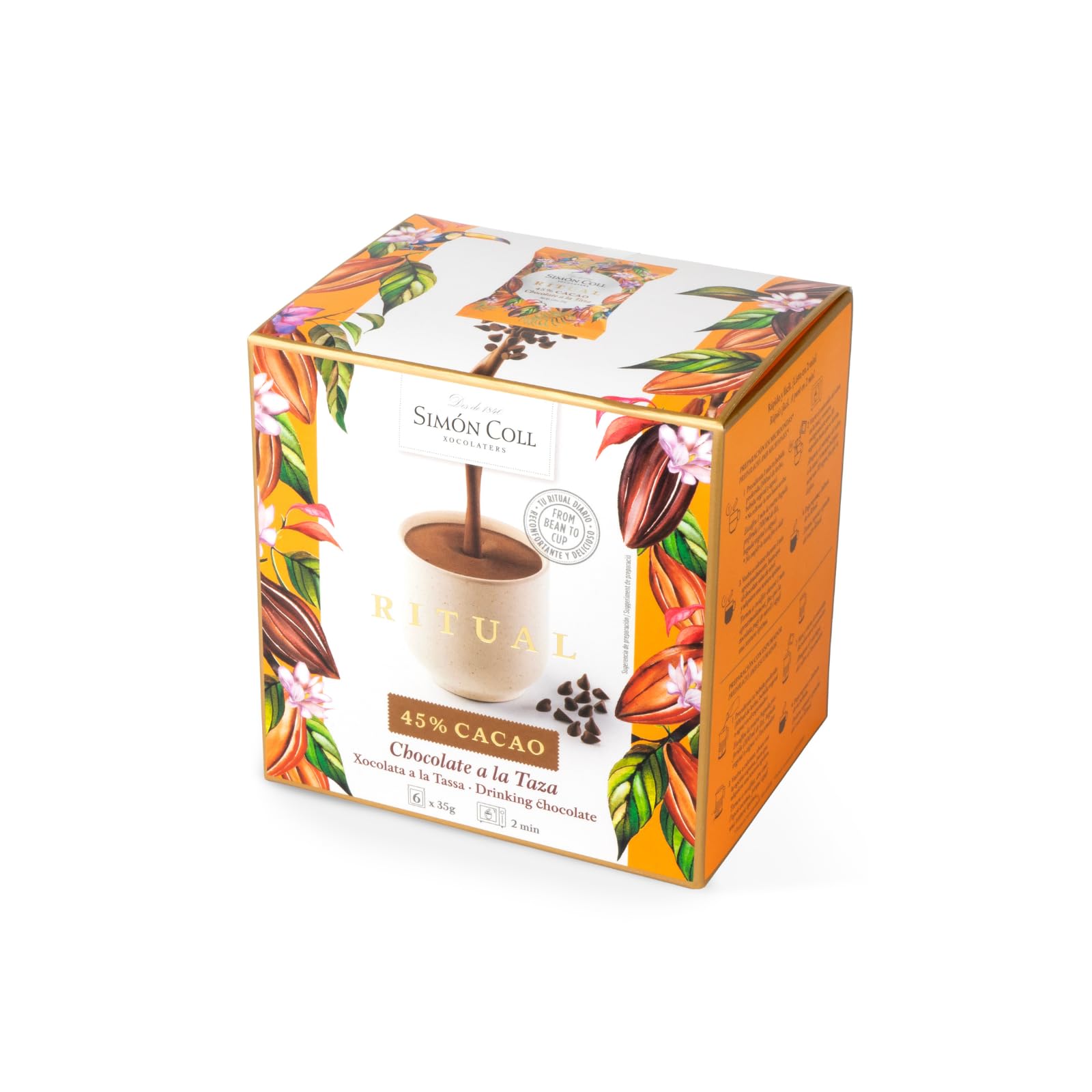 Simón Coll Chocolate a la taza Ritual 45% 210g