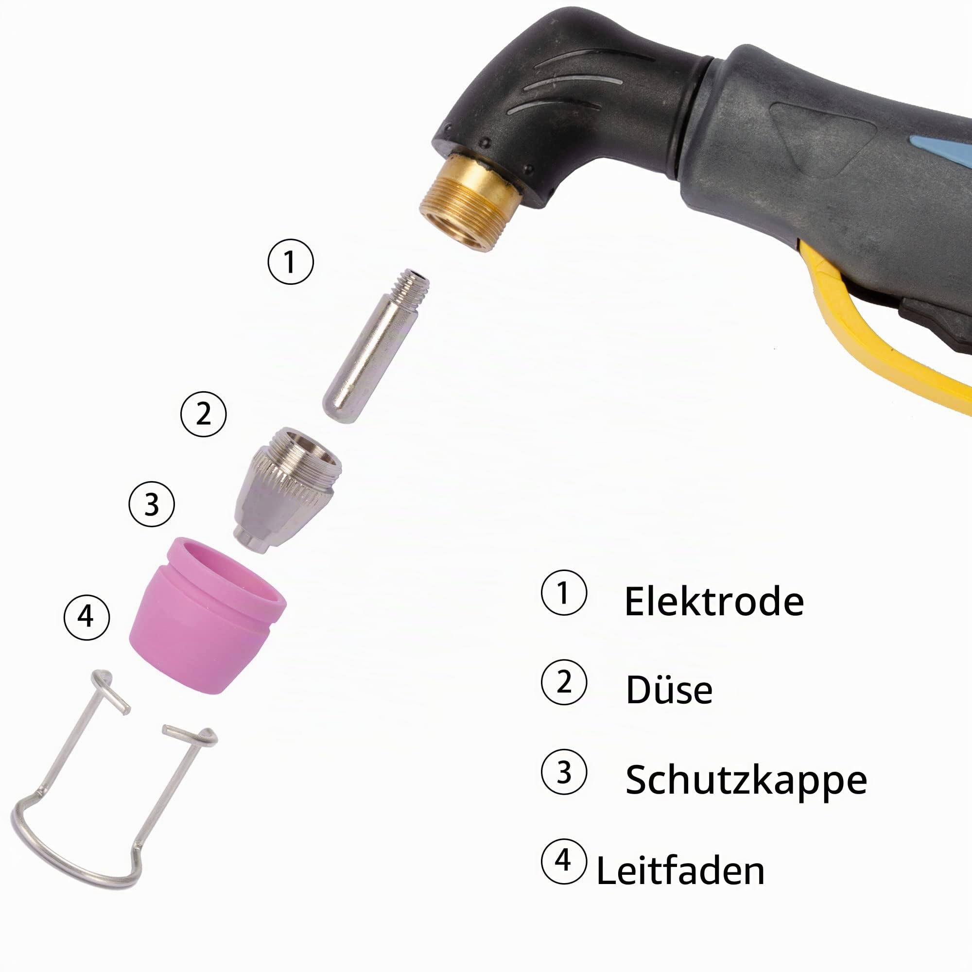 AG60 SG55 WSD-60 Luftplasmaschneidhandbrenner 4 m/13,2 Fuß Passend für AG-60 SG55 WSD60