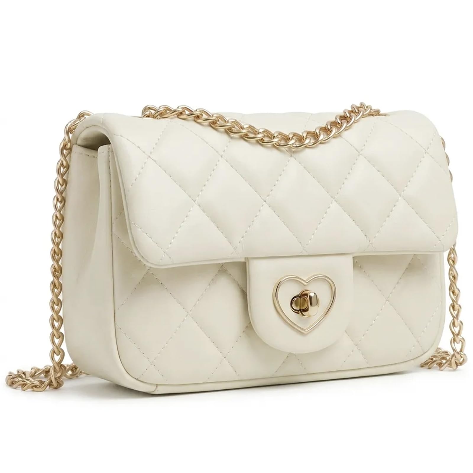Girls Crossbody Purse, Heart-Shaped Lock, Gift for Teens