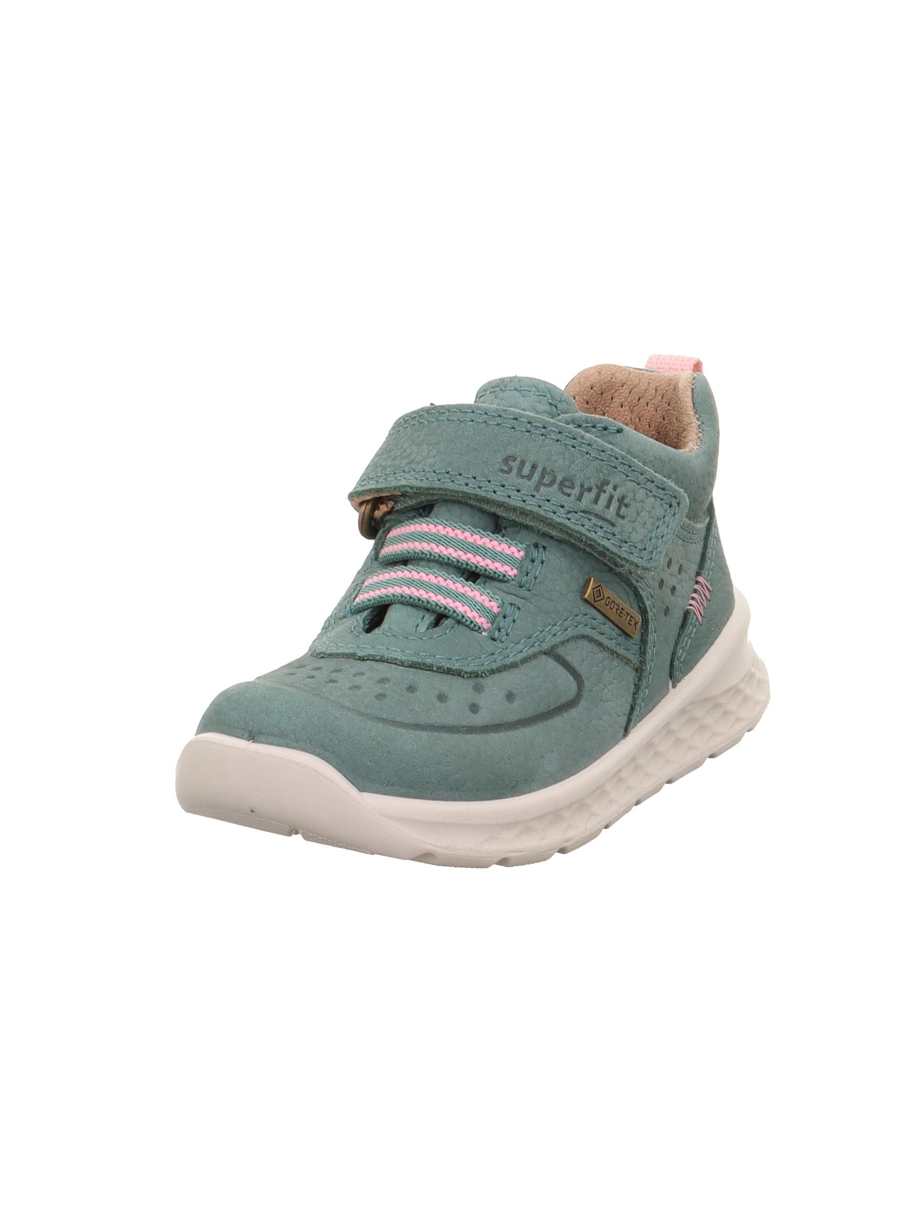Superfit Breeze Lauflernschuh, GRÜN/ROSA 7000, 26 EU Weit