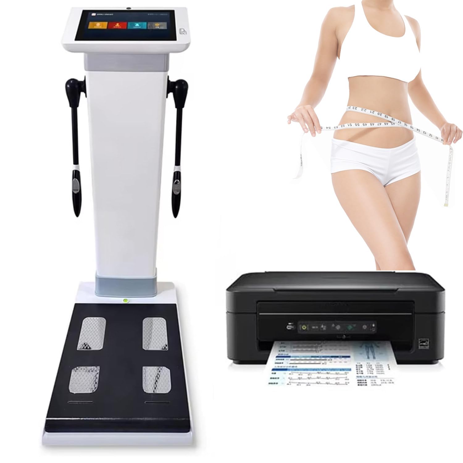 10 1 Inch HD Touch Body Composition Monitor Health Analyzer Smart Scale Body Weight Body Bmi Analyzer Scale