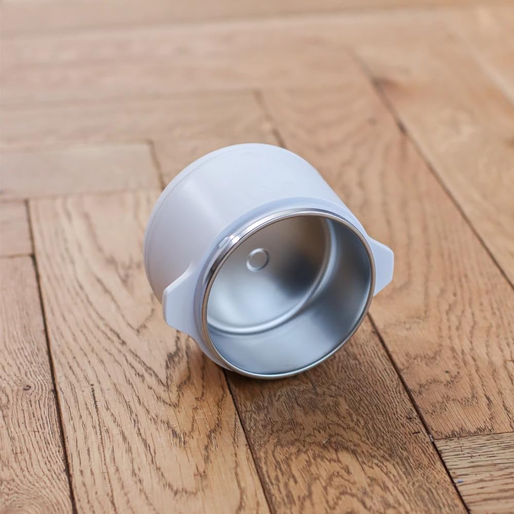 LIINI® 2.0 PRO Breiwärmer weiß – Akku Babybreiwärmer, 50W, 10'000 mAh, Erwärmen per Knopfdruck, IP66, auslaufsicher, Edelstahlplatte, BPA-frei, USB-C Aluminiumkabel