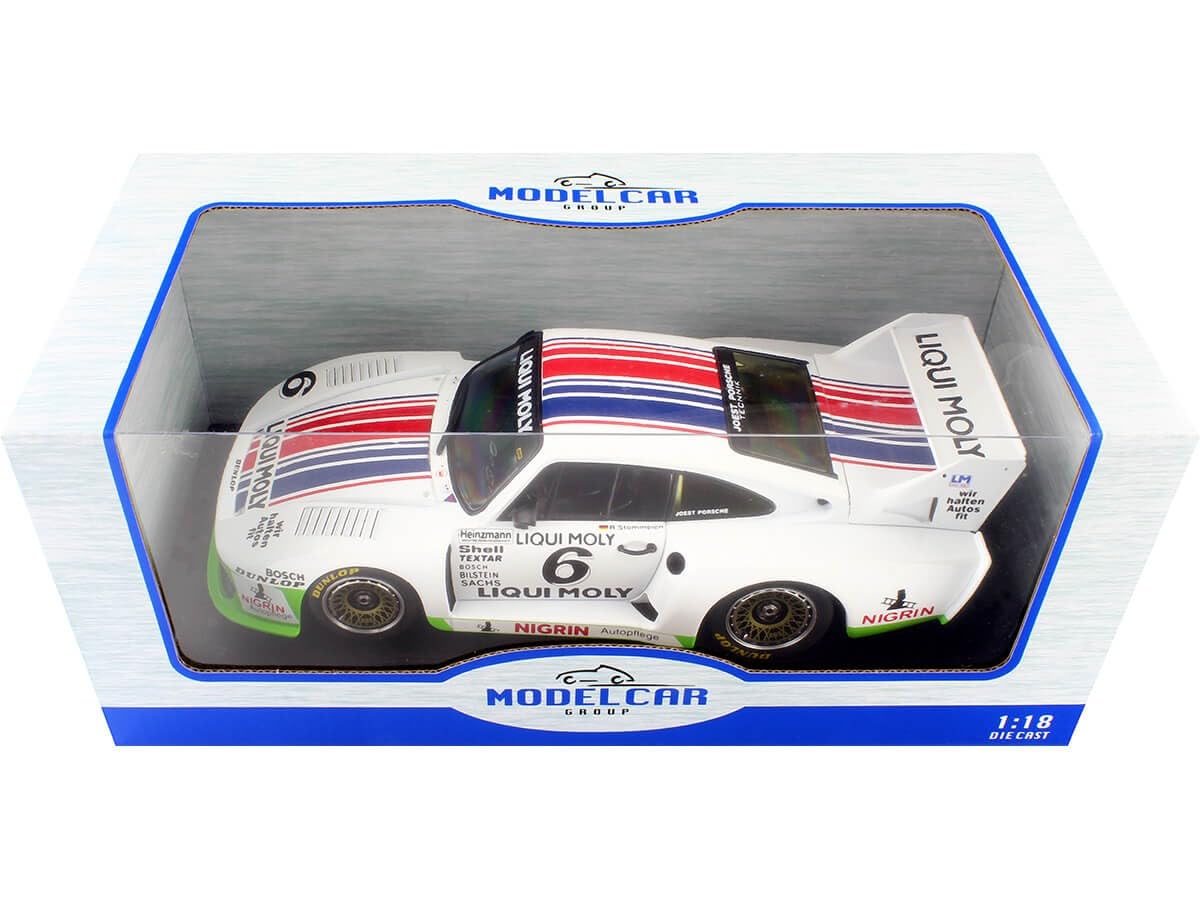 MODELLINO IN SCALA COMPATIBILE CON PORSCHE 935 J N.6 SPA FRANCORCHAMPS 1980 R.STOMMELEN 1:18 MODELCARGROUP MCG18804
