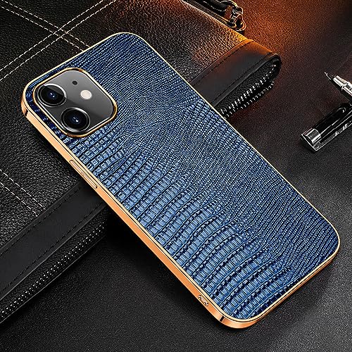 Coque en cuir véritable pour iPhone 11 12 13 14 Pro avec placage souple ajusté