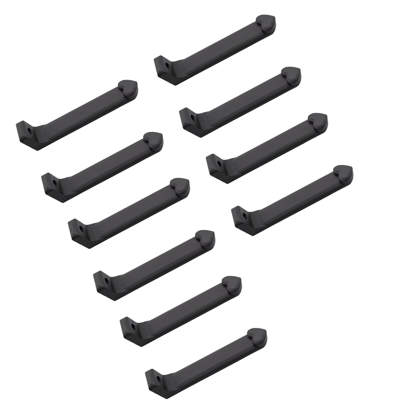 Msioytog Black Storage Wall Hooks Set 3D Printed Tool Holder Rack For Workshop Workbench Craft Desk Garage Use And Setup 10Pcs Wall Mounted Tool Rack