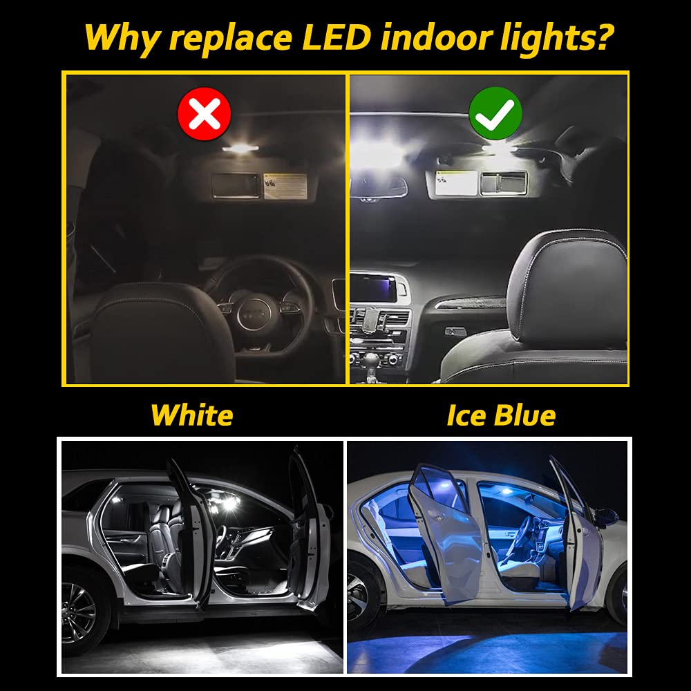 11 Pz Auto LED Lampadina Kit Lampada Interna, Per Lexus ES350 2007 2008 2009 2010 2011 2012, Mappa Cupola Porta Tronco Luce Targa